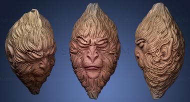 3D model animal ape mask (STL)